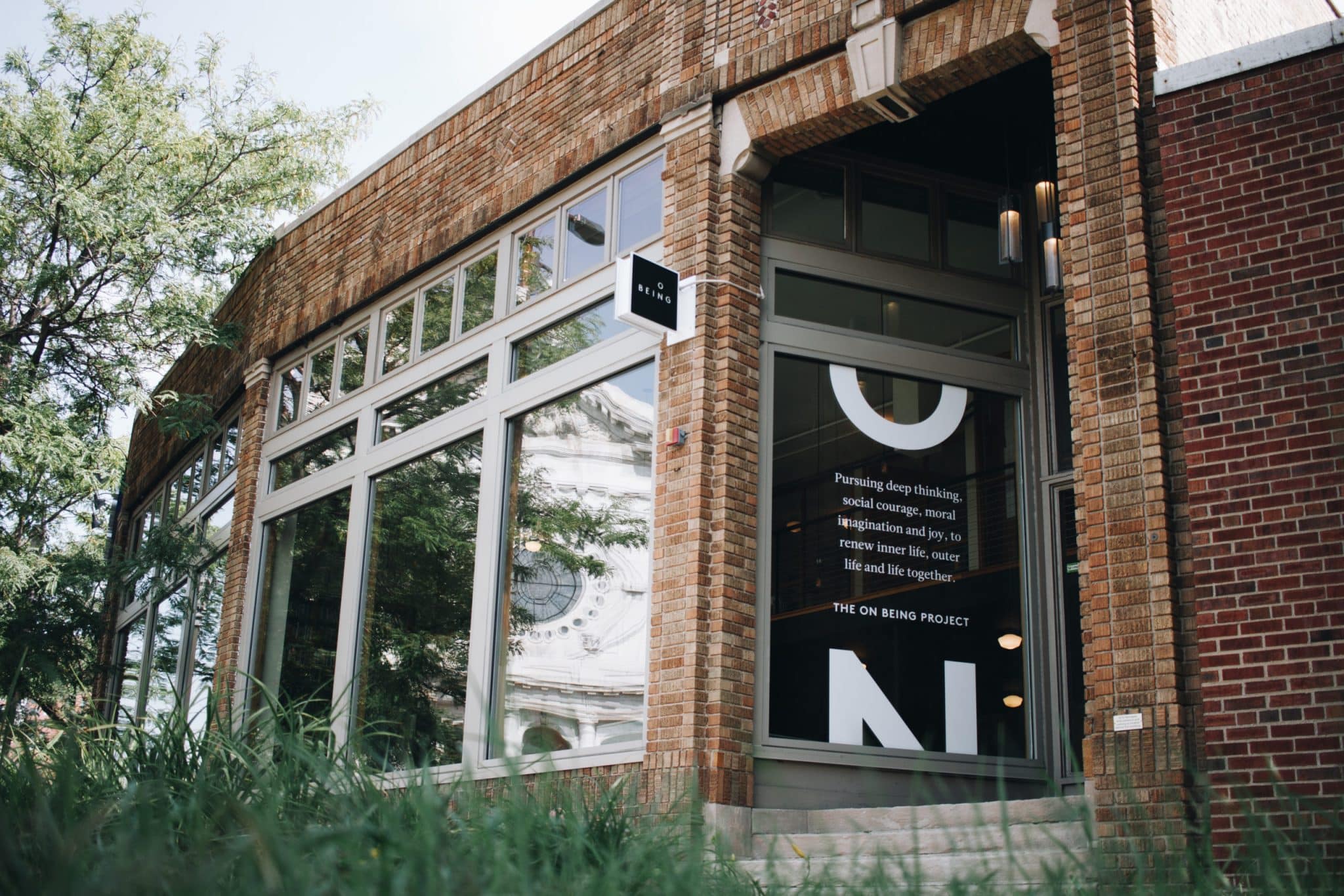 Street view of The On Being Project's studios in Minneapolis, Minnesota.